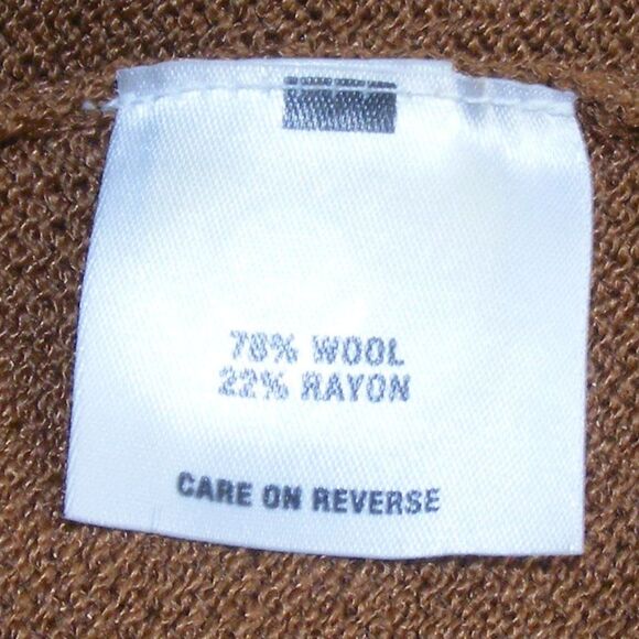 ST.JOHN SPORT Sweater, XL, Brown Knit, Long sleeve, Open front, Textured sleeve - Picture 12 of 14